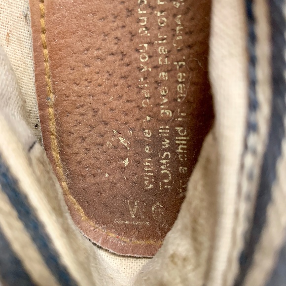 TOMS | Blue and White Stripe Espadrille Flats - Picture 6 of 6